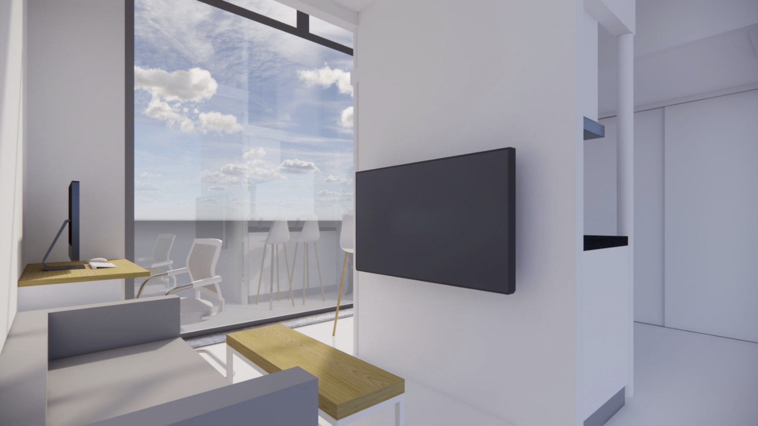 Konzept der Wohnung Wohnbereich